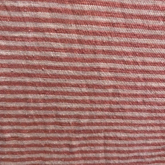 Old Navy XS Pink Striped Ruffle Shirt - Picture 3 of 5